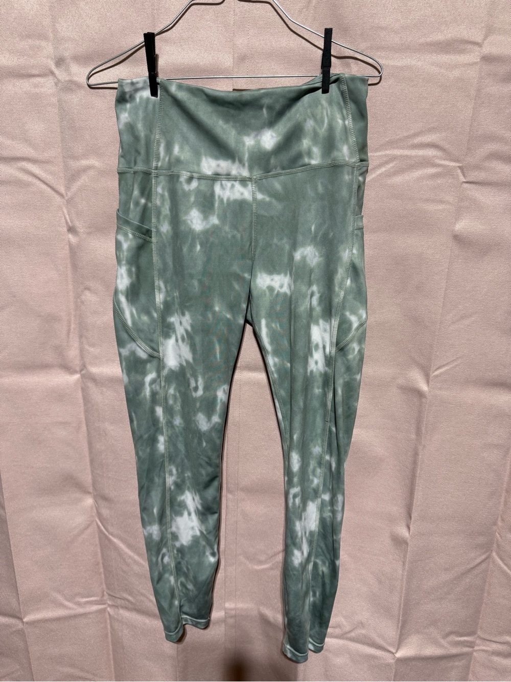 Women’s Boomboom Sport Leggings in Sage Tie-Dye L